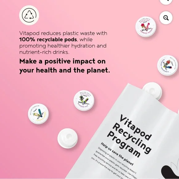 Paris Hilton PH Vitapod Iridescent Light Blue Sip Bottle - Picture 3 of 5